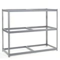 Global Industrial Wide Span Rack 72Wx30Dx84H, 3 Shelves No Deck 900 Lb Cap. Per Level, Gray B2296994